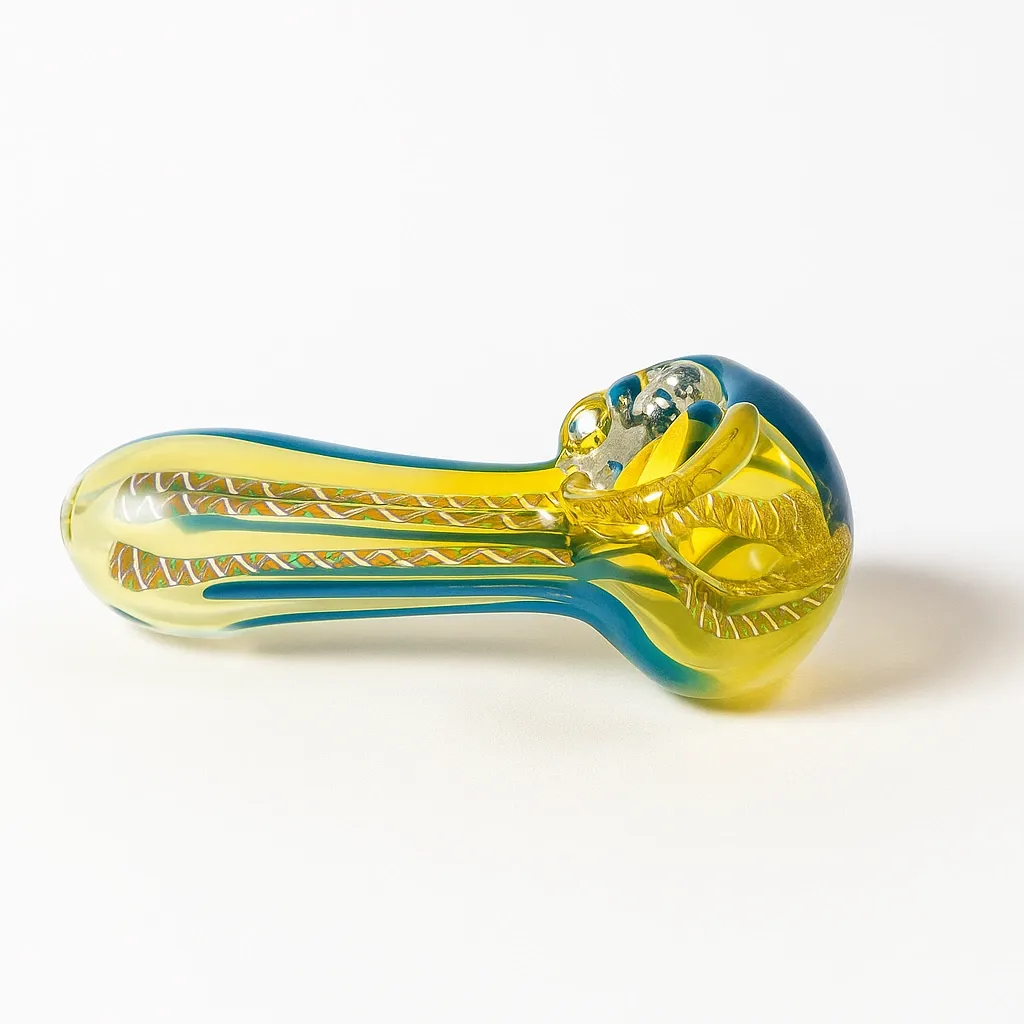 [INS-PIP] Pipa de Vidrio Rayas Multicolor